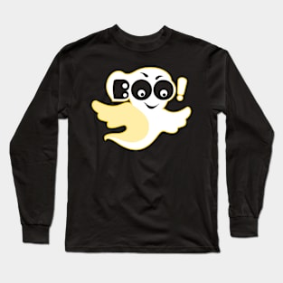 Cute ghost / white Long Sleeve T-Shirt